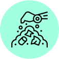 Machine working icon